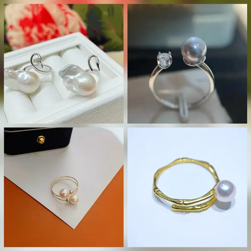 A premium collection of bulk wholesale pearl rings for jewelry store retailers.