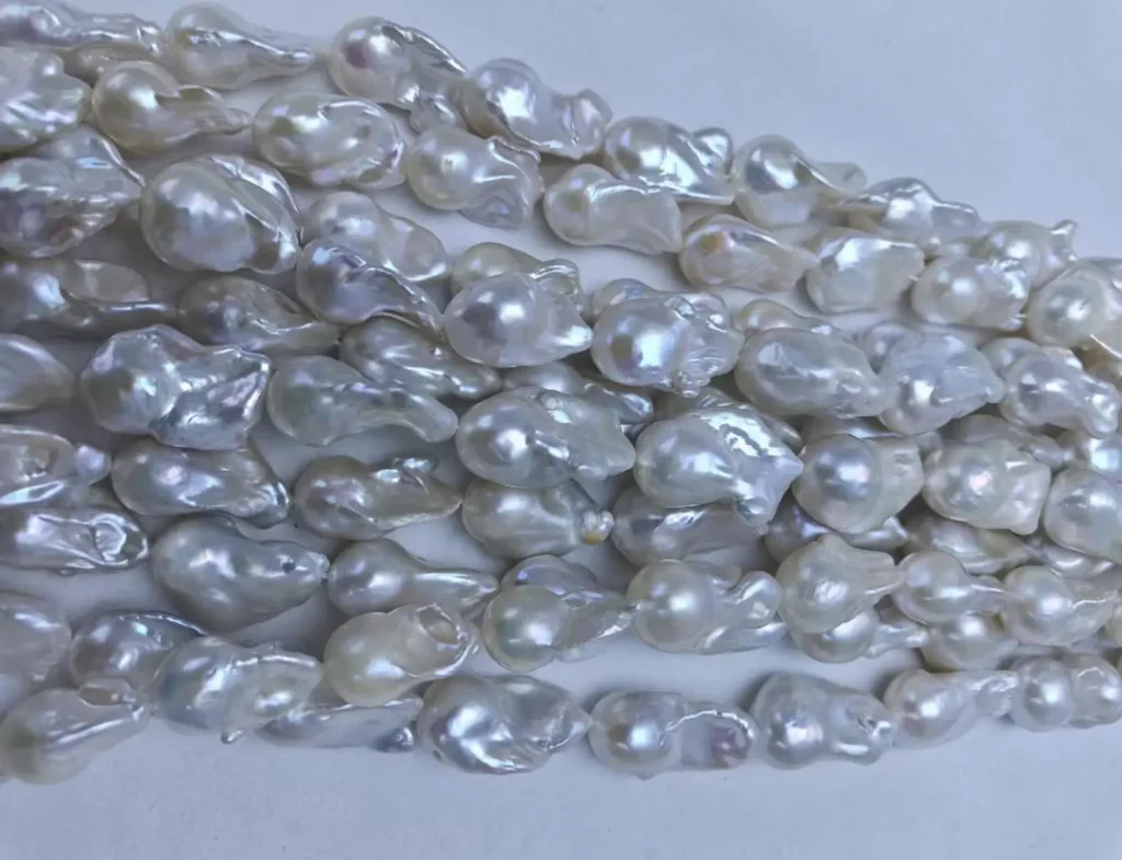 What Is a Baroque Pearl: 4 Stunning Facts 2 String of irregular shaped pearls
