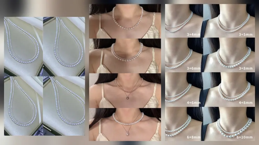 Süßwasser-Perlenschmuck-Styling: 2026 Merchandising-Trends für Marken 1 Trend 2026: Das Schichten von hochglänzenden Süßwasserperlenketten für einen modernen Einzelhandels-Look.