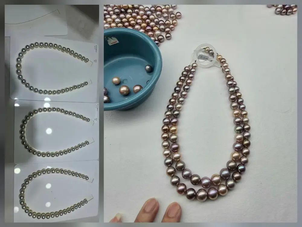 Süßwasser-Perlenschmuck-Styling: 2026 Merchandising-Trends für Marken 4 Hinter den Kulissen: Professionelle Glanzabstimmung für hochwertige Perlenschmuck-Sets