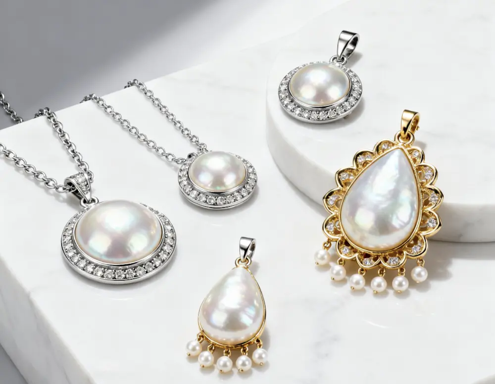 Mabe Pearl Pendants and Brooches