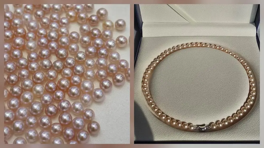 Wholesale Pearl Prices vs. Retail: The Supply Chain Secrets Middlemen Don't Want You to Know 2 Zhihang Jewelry factory matching wholesale pearl strands.