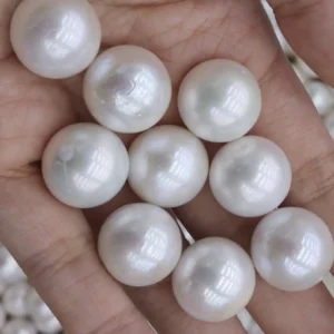 15-16mm White Round Freshwater Pearl Loose Pearl, AAA Grade