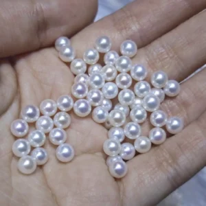 5-5.5mm White Round Freshwater Pearl Loose Pearl is our AAAAA+ Grade