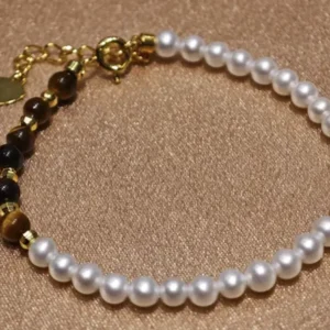 4-4.5mm White Near Round Pearl Bracelet | China Pearl Manufacturer Wholesale