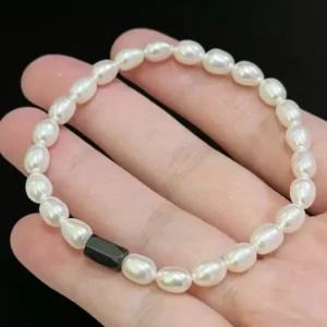 5-6mm White Rice Freshwater Pearl Bracelet | China Pearl Supplier