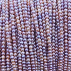 3-4mm Natural Color Near Round Pearl Strand | China Pearl Manufacturer - China Pearl Manufacturer