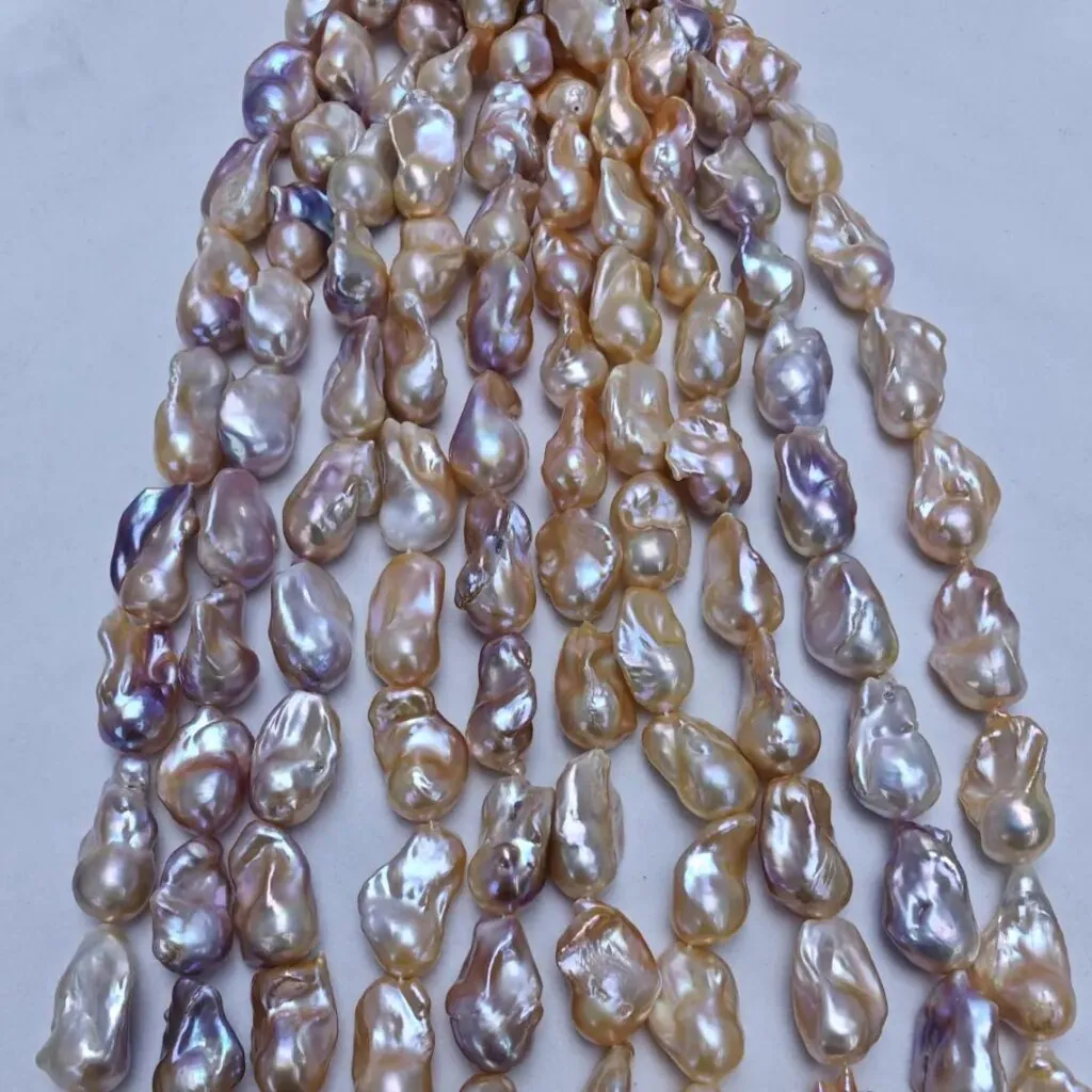 12-16mm Pink Purple Baroque Freshwater Pearl Strand | AAAA China Pearl Manufacturer 6 خيط لؤلؤ طبيعي عتيق وردي بنفسجي بحجم 12-16 مم | مصنع لؤلؤ الصين AAAA - مصنع لؤلؤ الصين